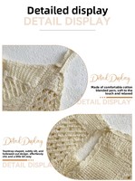 Robe longue maxi vintage respirante personnalisée pour femme, à bretelles spaghetti, en crochet, tricotée sans manches, à découpes carrées, style bohème décontracté de plage