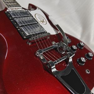 กีตาร์ไฟฟ้าสีแดงเมทัลลิก SG, ปิ๊กอัพสามตัว ระบบดับเบิ้ลเทรโมโล |   การแสดงระดับมืออาชีพ การซ้อมวงดนตรี และการฝึกซ้อมประจำวัน - Product Image 2