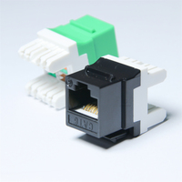 Connecteur modulaire réseau Cat5e/Cat6 Legrend Keystone non blindé à 90 degrés, fiches RJ45 blindées Cat5 Cat5e Cat6