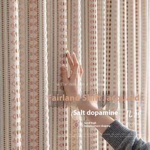 Romantico francese retrò Design fiera <span class=keywords><strong>tende</strong></span> con strisce per le camere da letto delle ragazze mantovane di lusso per la camera dei bambini - Product Image 1