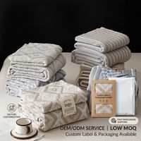 Couverture en mousseline de coton 100% multi-couches unie, jeté de canapé, couverture de lit adulte respirante quatre saisons, décoration intérieure, livraison directe