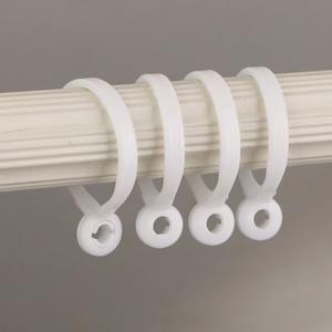 Plastic C Shape Curtain Rings <b>Hooks</b> Clips Curtain Hanging <b>Hooks</b> Curtain <b>Hooks</b> - Product Image 1