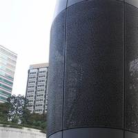 Panneau de revêtement de colonne ACEPLATE, panneau mural en aluminium perforé découpé CNC, panneau mural WPC moderne pour hôtel, intérieur, plus de 5 ans