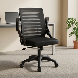 Silla Giratoria Moderna para Oficina en Casa, Diseño Ergonómico con Malla y Espuma Cómoda, Marco de Hierro, Altura Ajustable - Product Image 1