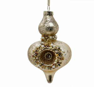 Ornement en <span class=keywords><strong>verre</strong></span> en forme de croix or <span class=keywords><strong>champagne</strong></span> romantique, une <span class=keywords><strong>d</strong></span>écoration suspendue en <span class=keywords><strong>cristal</strong></span> étincelant pour la maison festive et les centres de table - Product Image 6