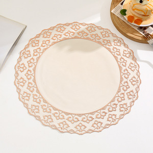 แผ่นรองจานลายเมฆ<span class=keywords><strong>มงคล</strong></span>สไตล์จีน ของตกแต่งบ้าน ลายดอกไม้ กันน้ำ กันน้ำมัน กันลื่น สีพื้น ผลิตจากโรงงาน - Product Image 2