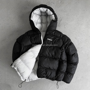 Custom Manufacturers Streetwear Hooded Bubble Puffy Nylon <b>Jackets</b> Winter Outdoor Wear Reversible Waterproof Puffer Down <b>Jackets</b> - Product Image 2