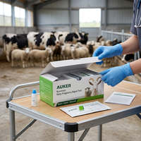Kit de réactifs vétérinaires emballés individuellement, test rapide de grossesse précoce pour vache et cheval avec kits de prélèvement, usage commercial