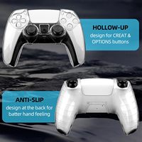 Coque de protection transparente en PC rigide pour manette sans fil PS5 DualSense, accessoires