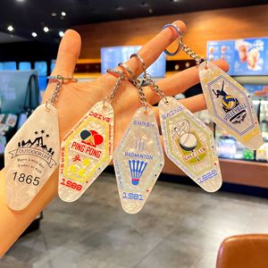 Acrylic <b>Anime</b> UV Printed Custom Small Pendant <b>Keychain</b> Rhombus Shape Fashion Trend Promotion Gift - Product Image 3