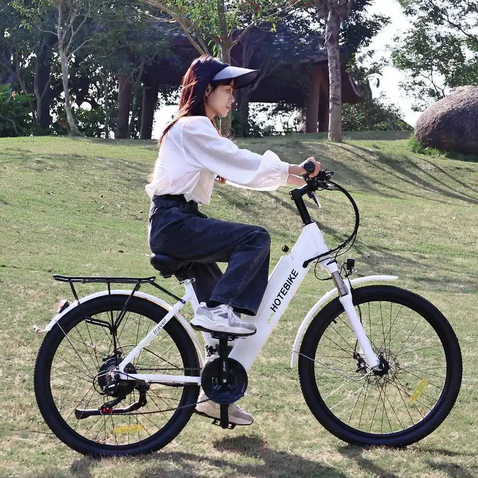 26 אינץ 250 ואט עיר ebike סגסוגת אלומיניום מסגרת אופניים חשמליים 48V 500W 750W 27.5 28 אינץ ebike למבוגרים עיר אופניים