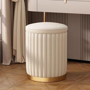 Silla de Maquillaje de Lujo para Dormitorio, Silla Moderna de Tela con Almacenamiento, Taburete de Almacenamiento para Dormitorio - Product Image 1