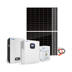 5.5kw完整的太阳能套件最佳价格太阳能系统家用太阳能电池板系统锂电池5kw离网