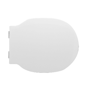 Siège de toilette pour Galaxy Kimi Shape 10 WC, blanc, avec charnières traversantes - Product Image 1