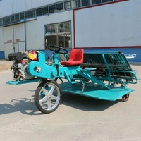 Transplanteuse de riz 4x4 à essence et diesel, haute vitesse, 2 à 8 rangs, pour la plantation de semis de riz, usage agricole, avec garantie d'un an