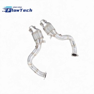 Kit de Downpipe à Haut Débit en Acier Inoxydable T304 pour Aston Martin DB11 4.0T V8 M177 – Échappement Performance à Fixation Directe 2017-2024 - Product Image 1