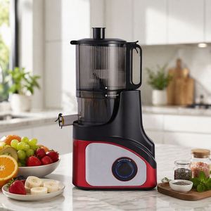 <b>Electric</b> Cold Press Slow <b>Juicer</b> KS-218R-Plastic Housing 600mL Capacity <b>Citrus</b> & Fruit Extractor - Product Image 2