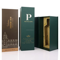 Caja de Regalo Rígida Reciclable con Forro de Esponja y Logotipo Personalizado Premium, Caja de Regalo de Papel Kraft para Botellas de Licor, Embalaje para Tequila y Vodka