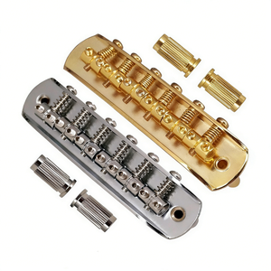 Puente de Guitarra de Aleación de Zinc Cromado con Selletas Ajustables para Guitarra FD <span class=keywords><strong>Jaguar</strong></span> Jazz Master - Product Image 6