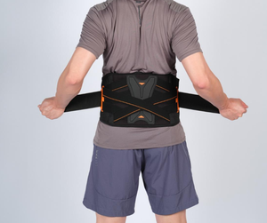 Supporto Lombare a <span class=keywords><strong>X</strong></span> con Tasca per Impacco Caldo/Freddo, Cintura Lombare in Schiuma 3D per Sedute Prolungate, Guida e Lavori Pesanti - Product Image 2