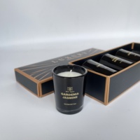 Maßgeschneiderte Stark Duftende Großhandels-Natursojawachs Private Label Luxus-Duftkerzen Geschenkset Glaskerze Mit Geschenkbox