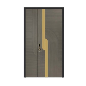 <span class=keywords><strong>Puerta</strong></span> Principal de Seguridad de <span class=keywords><strong>Aluminio</strong></span> de Una <span class=keywords><strong>y</strong></span> <span class=keywords><strong>Media</strong></span> <span class=keywords><strong>Hoja</strong></span>, Diseño Moderno - Product Image 2