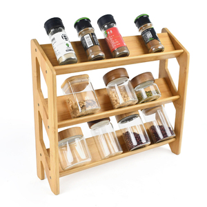 Estante de Bambú de 3 Niveles para Especias, Organizador de Cocina para Especias, Frascos y Botellas, Almacenamiento para <span class=keywords><strong>Despensa</strong></span>, Nuevo - Product Image 1