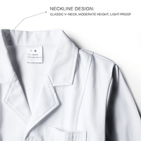 Haute qualité blanc médecin chemisier robe en gros infirmière laboratoire manteaux qualité hôpital uniformes