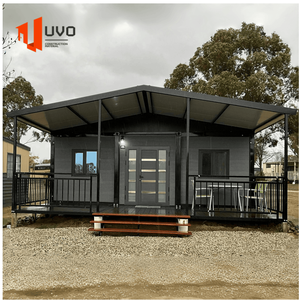 Casa Contenedor Expandible de Acero, Diseño Moderno de Lujo, 20 pies, Prefabricada, Modular, para <span class=keywords><strong>Alquiler</strong></span> Vacacional con Cocina y Baño - Product Image 1