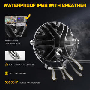 Luces Auxiliares de Alta Potencia IP68 60W con Retroiluminación Ámbar y Blanca Estroboscópica Foco de Triple Lente para Motocicleta <span class=keywords><strong>BMW</strong></span> R <span class=keywords><strong>1200</strong></span> RS 2015-2018 - Product Image 3