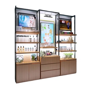 Wall Display Stand Shelf Cosmetics Product Cabinet Beauty Store Shelving Display Cases Cosmetic Supply Display Stand Rack