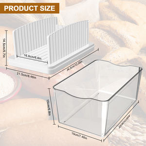 Cortador de Pan con Caja para Pan, Máquina para Rebanar Pan, Herramientas de Corte, Molde para Hacer Pan, Guía de Cocina, Rebanadas Perfectas - Product Image 2
