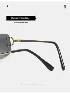 <span class=keywords><strong>Lunettes</strong></span> photochromiques de luxe haut de gamme 2025, <span class=keywords><strong>lunettes</strong></span> de mode à monture carrée sans bordure en métal, <span class=keywords><strong>lunettes</strong></span> de soleil photochromiques pour hommes et femmes - Product Image 6