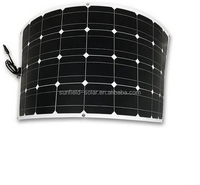 Module de panneaux solaires semi-flexible monocristallin 100W 12V ETFE Walkable haute efficacité pour bateau EV voitures fourgonnettes caravanes MC-4 RVs
