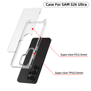 <span class=keywords><strong>เคส</strong></span>โทรศัพท์<span class=keywords><strong>กัน</strong></span><span class=keywords><strong>กระแทก</strong></span>ใสพิเศษสำหรับ <span class=keywords><strong>Samsung</strong></span> S26มีสายคล้องไหล่หนังฝาครอบมือถือ PC + TPU ใหม่สำหรับ Galaxy S26อัลตร้า - Product Image 6