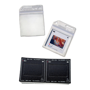 Pochette de protection transparente en PVC avec fermeture éclair pour porte-film 135 personnalisé en usine, porte-clés, support photo de remise de diplôme - Product Image 1