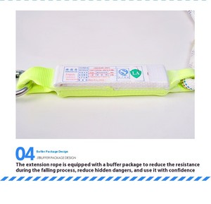 Ajustável Elastic <span class=keywords><strong>Safety</strong></span> Rope Personal Protective Equipment Trabalho Posicionamento <span class=keywords><strong>Belt</strong></span> Lanyard para Escalada Proteção Queda - Product Image 3