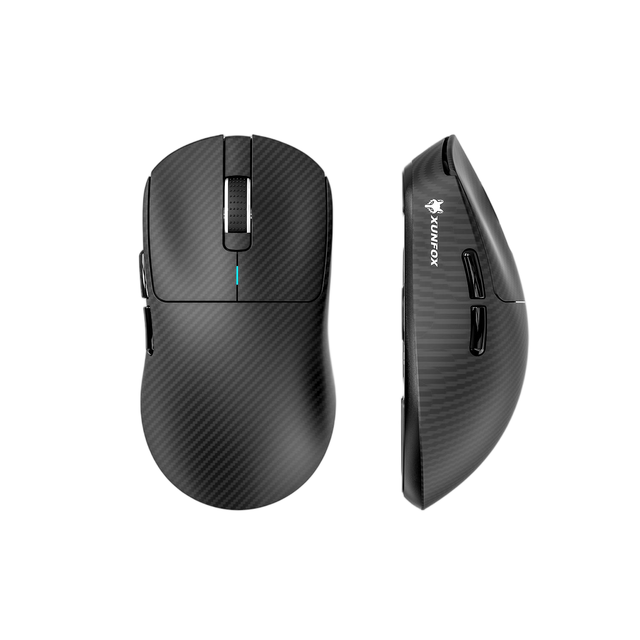 Xunfox H8 Tri-mode Gaming Mouse with PAW3311 Flagship Sensor With Screen and Charging Dock Contoured Finish Professional Mice