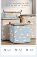 Sac de rangement de couette grande capacité ménage chambre armoire boîte d'organisation sac de rangement pliable