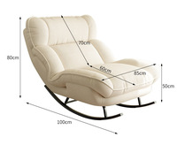 Nouveau fauteuil inclinable en métal - Peut se recoucher ou dormir - Canapé de loisirs pour balcon et salon - Design minimaliste moderne