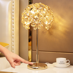 Crystal Table <b>Lamp</b> Led <b>Touch</b> Control Modern Bedroom <b>Bedside</b> <b>Lamp</b> Warm Light Decorative Lighting For Living Room Study - Product Image 3