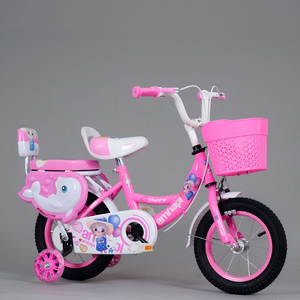 Vélo à bas prix pour enfants, vélo rose pour filles de 2 à 13 ans avec <span class=keywords><strong>porte</strong></span>-livre et siège de bébé - Product Image 2