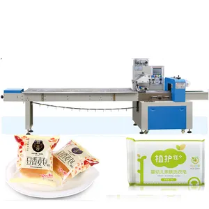 Fruit nut chocolate bar wrapping machine naan bread toy pillow roll packing machine