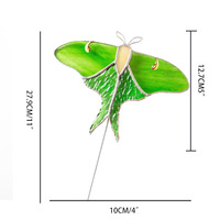 Vitrail papillon monarque Suncatcher pour Pot plante DecorationGift pour les femmes Light Catcher Sun Room Decor Village Style