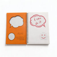 Carnet à spirale double avec couverture en polypropylène A5 personnalisée, 80 feuilles de papier ligné, vente en gros de carnets à spirale