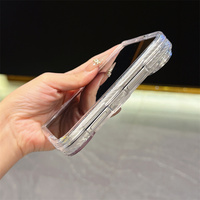 Coque de téléphone magnétique en métal avec cadre d'appareil photo, anti-jaunissement, transparente en PC, antichoc, pour iPhone Duo - Prix de gros
