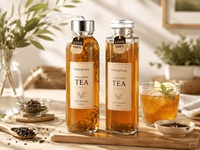 Bouteilles en verre à bouchon à vis mat réutilisables de haute qualité pour jus et eau 200ml/350ml/500ml Respectueuses de l'environnement