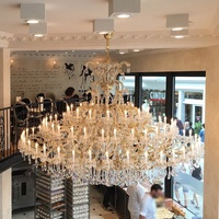 Luxe Classique Verre Bras Lustre En Cristal Pour Le Mariage Lumière Décoration