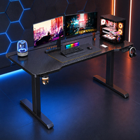 Bureau debout électrique moderne, bureau de travail motorisé réglable, mobilier intelligent, table électrique