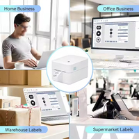 EDOO ED200 Imprimante thermique d'étiquettes avec connexion WiFi Bordereau d'expédition Machine d'étiquettes à code-barres